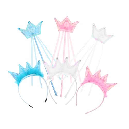 minkissy 3 Sätze Prinzessin Krone und Zauberstab Farblich Abgestimmte Tiara Haarbänder in Weiß Blau Rosa für Halloween Weihnachten Geburtstagsfeiern Vielseitiges Kostümzubehör minkissy 3 Sätze Prinzessin Krone und Zauberstab Farblich Abgestimmte Tiara Haarbänder in Weiß Blau Rosa für Halloween Weihnachten Geburtstagsfeiern Vielseitiges Kostümzubehör von minkissy