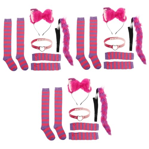 minkissy 3 Sätze Stirnband Mit Katzenohren Kostüm Schild Kleid Cosplay-halsband Cosplay -haarband Cosplay-versorgung Einzigartige Haardekoration Kunstpelz minkissy 3 Sätze Stirnband Mit Katzenohren Kostüm Schild Kleid Cosplay-halsband Cosplay -haarband Cosplay-versorgung Einzigartige Haardekoration Kunstpelz von minkissy