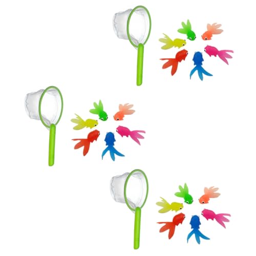minkissy 3 Sätze Wasserspielzeug Goldfisch aus Weichem Material Lustige Cartoon Fische mit Goldfischen und Netzen Bunte Badefische für Hand Auge Koordination und Zufällige Zufällige Farbe minkissy 3 Sätze Wasserspielzeug Goldfisch aus Weichem Material Lustige Cartoon Fische mit Goldfischen und Netzen Bunte Badefische für Hand Auge Koordination und Zufällige Zufällige Farbe von minkissy