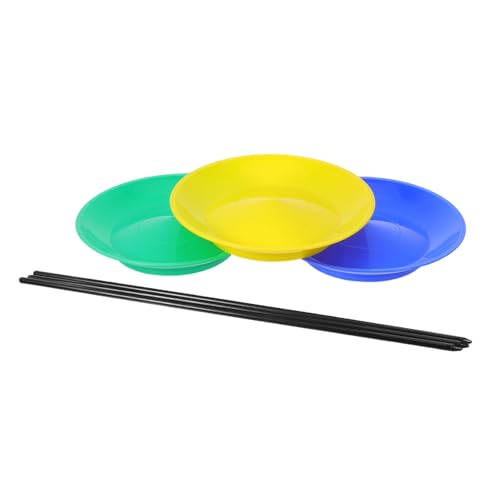 minkissy 3 Satz Teiliges Jonglierteller-Set aus Robustem Kunststoff mit Handstäben Drehbare Balance-Discs für Zirkusshows Training der Motorik und Sensorische Lernspiele minkissy 3 Satz Teiliges Jonglierteller-Set aus Robustem Kunststoff mit Handstäben Drehbare Balance-Discs für Zirkusshows Training der Motorik und Sensorische Lernspiele von minkissy