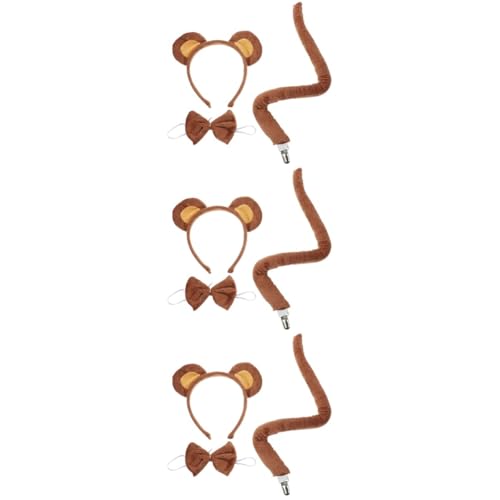 minkissy 3 Sets Bär Ohr Kopfschmuck Stirnband Ohren Kostüme Cosplay Tier Bär Kostüm Zubehör Plüsch minkissy 3 Sets Bär Ohr Kopfschmuck Stirnband Ohren Kostüme Cosplay Tier Bär Kostüm Zubehör Plüsch von minkissy