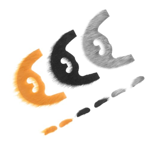 minkissy 3 Sets Selbstklebender Kunstbart: Aufklebbare Augenbrauen, Gesichtsbehaarung, Kostüm, Zwergenbart, Kostümzubehör, Verkleidung Für Halloween, Cosplay minkissy 3 Sets Selbstklebender Kunstbart: Aufklebbare Augenbrauen, Gesichtsbehaarung, Kostüm, Zwergenbart, Kostümzubehör, Verkleidung Für Halloween, Cosplay von minkissy