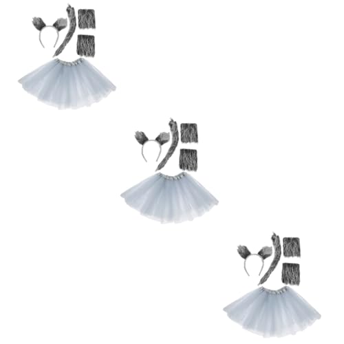 minkissy 3 Sets Wolfsohr Stirnband Wolfskostüm Party Realistisches Werwolf Geweih Stirnband Ohren Und Tutu Cosplay Wolfs Requisiten Wolfshandschuhe Tierschwanz Kostüm minkissy 3 Sets Wolfsohr Stirnband Wolfskostüm Party Realistisches Werwolf Geweih Stirnband Ohren Und Tutu Cosplay Wolfs Requisiten Wolfshandschuhe Tierschwanz Kostüm von minkissy