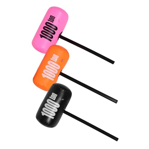 minkissy 3 Stück Aufblasbarer Großer PVC Hammer Teiliges Bunte Kinderspielzeuge für Rollenspiele Geburtstagspartys und Cosplay Requisiten für Drinnen und Draußen minkissy 3 Stück Aufblasbarer Großer PVC Hammer Teiliges Bunte Kinderspielzeuge für Rollenspiele Geburtstagspartys und Cosplay Requisiten für Drinnen und Draußen von minkissy