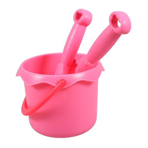 minkissy 3 Stück Gartenset Teilig mit Langem Rechen und Eimer Leichte Kleine Gartenschaufel und Sandschaufel für Kleinkinder Robustes Sandspielzeug für Strand und von minkissy