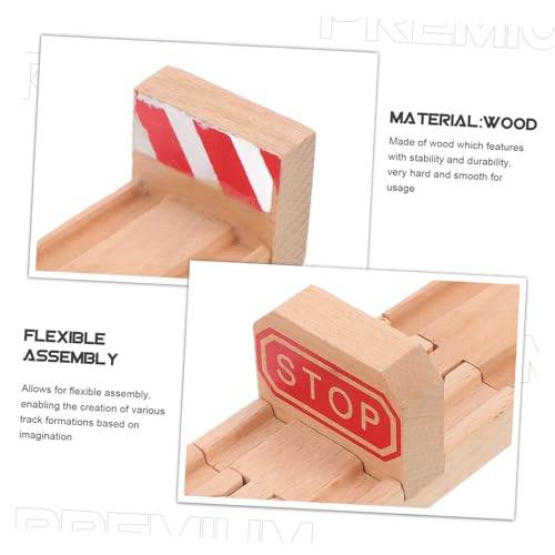 minkissy 3 Stück Holzeisenbahn Zubehör Stoppschienen aus Holz für DIY Zugstrecken Erweiterung Robust Handpoliert Sicher für Kreativen und Bauen minkissy 3 Stück Holzeisenbahn Zubehör Stoppschienen aus Holz für DIY Zugstrecken Erweiterung Robust Handpoliert Sicher für Kreativen und Bauen von minkissy