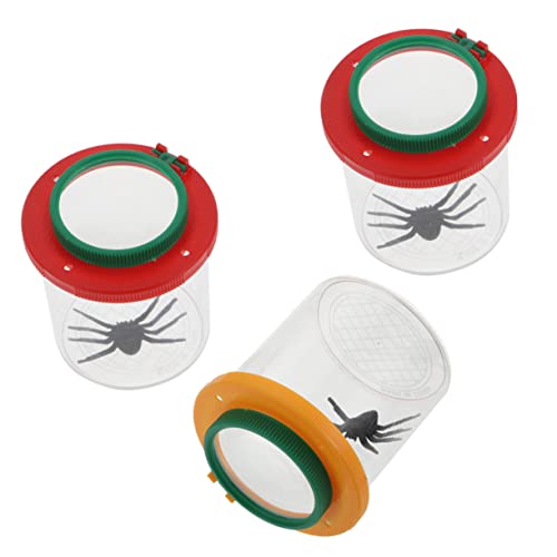 minkissy 3 Stück Insekten Beobachtungsbox mit Lupe und Käfig für Outdoor Lernen und Erforschen Fördert Interesse an Naturwissenschaften Rot Gelb Langlebig und Transparent minkissy 3 Stück Insekten Beobachtungsbox mit Lupe und Käfig für Outdoor Lernen und Erforschen Fördert Interesse an Naturwissenschaften Rot Gelb Langlebig und Transparent von minkissy