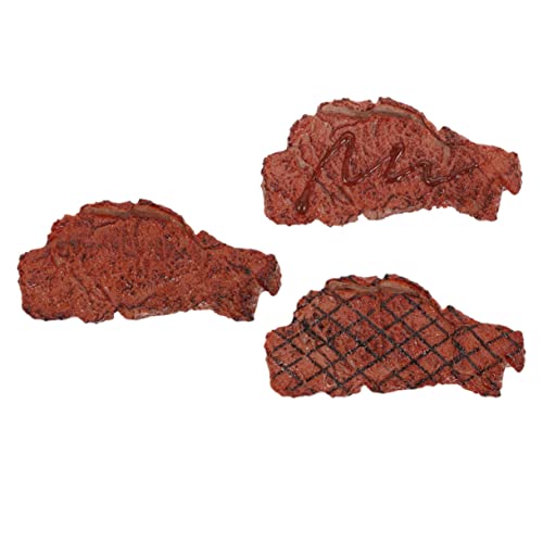 minkissy 3 Stück Künstliches Steak Modell Teilig Realistisch Dekorativ Fotografie Requisite für Restaurant Küchen Party Hotel Essensdekoration minkissy 3 Stück Künstliches Steak Modell Teilig Realistisch Dekorativ Fotografie Requisite für Restaurant Küchen Party Hotel Essensdekoration von minkissy