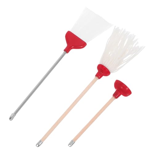 minkissy 3 Stück Mini-Reinigungswerkzeug Dekorationszubehör für Puppenhäuser puppenhaus möbel Puppenhaus Miniaturzubehör Miniatur-Badzubehörset Mop- und Besen basteln Metall rot minkissy 3 Stück Mini-Reinigungswerkzeug Dekorationszubehör für Puppenhäuser puppenhaus möbel Puppenhaus Miniaturzubehör Miniatur-Badzubehörset Mop- und Besen basteln Metall rot von minkissy