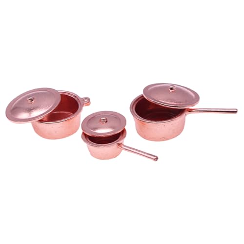 minkissy 3 Stück Miniatur Kochgeschirr Teiliges Set Dekorative Spielküche Töpfe und Pfannen Detailgetreue Miniatur Pfannen für Puppenhaus Langlebige Materialien Kindgerechtes Zubehör für minkissy 3 Stück Miniatur Kochgeschirr Teiliges Set Dekorative Spielküche Töpfe und Pfannen Detailgetreue Miniatur Pfannen für Puppenhaus Langlebige Materialien Kindgerechtes Zubehör für von minkissy