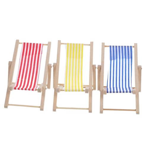 minkissy 3 Stück Miniatur Strandstuhl Teiliges Puppenhaus Zubehör für Mikro Landschaften Faltbare Dekoration Rot Blau und Gelb für Kreative Bastelprojekte und Strand Deko minkissy 3 Stück Miniatur Strandstuhl Teiliges Puppenhaus Zubehör für Mikro Landschaften Faltbare Dekoration Rot Blau und Gelb für Kreative Bastelprojekte und Strand Deko von minkissy