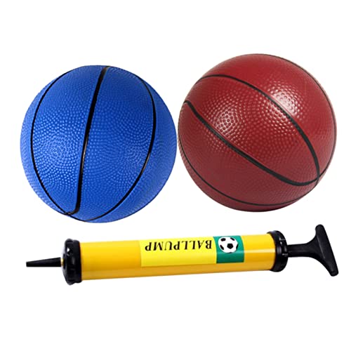 minkissy 3 Stück Teiliges Aufblasbare Bälle Dickwandig Leichtes für Kleinkinder Jungen Mädchen Sicherer Indoor Outdoor Ball für Werfen Kicken Pumpe Zufällige Farben Blau Zufällige Farbe von minkissy