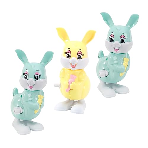 minkissy 3 Stück Teiliges Aufziehspielzeug aus Kunststoff Lustige Springende Hasen für Fördert Koordination und Fantasie für Partygeschenke und Spielerischen Familienspaß Zufällige Farbe von minkissy