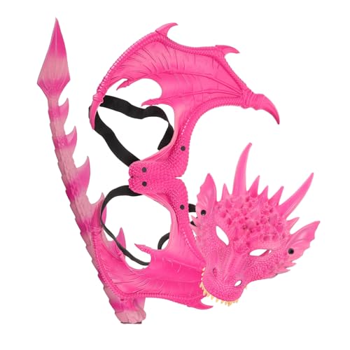 minkissy 3 Stück Teiliges Drachenkostüm Set mit Realistischen Flügeln und Maske Leichtes Halloween Dinosaurier Cosplay Zubehör für Rollenspiele und Gruppenevents minkissy 3 Stück Teiliges Drachenkostüm Set mit Realistischen Flügeln und Maske Leichtes Halloween Dinosaurier Cosplay Zubehör für Rollenspiele und Gruppenevents von minkissy