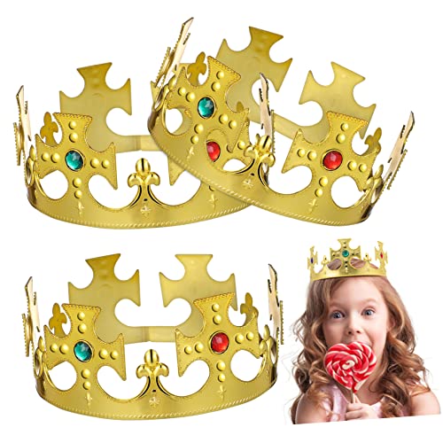minkissy 3 Stück Teiliges Geburtstagskrone Goldfarben Glänzende Party Tiara für Jungen und Mädchen und Langlebig Festliche Kopfbedeckung für Geburtstagsfeier und Besondere Anlässe minkissy 3 Stück Teiliges Geburtstagskrone Goldfarben Glänzende Party Tiara für Jungen und Mädchen und Langlebig Festliche Kopfbedeckung für Geburtstagsfeier und Besondere Anlässe von minkissy