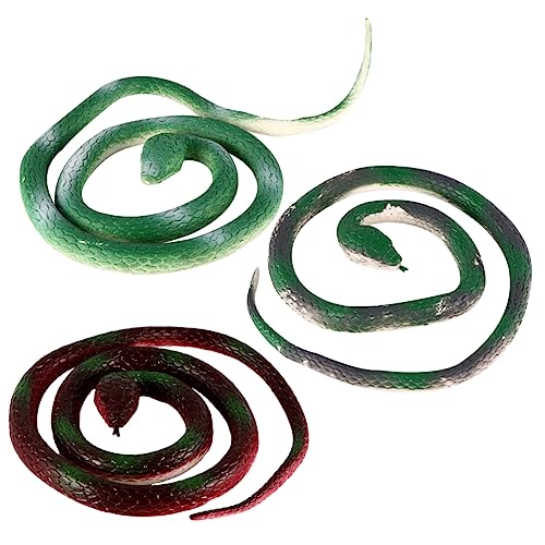 minkissy 3 Stück Teiliges Gummischlange Realistisches Schlangen Prank Halloween Party Zubehör für Streiche und Spaß Zufällige Farbe minkissy 3 Stück Teiliges Gummischlange Realistisches Schlangen Prank Halloween Party Zubehör für Streiche und Spaß Zufällige Farbe von minkissy