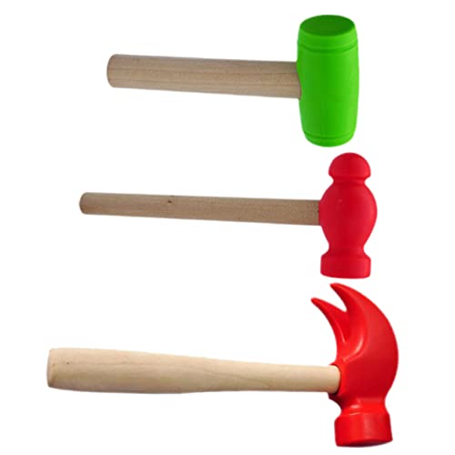 minkissy 3 Stück Teiliges Holzhammer für Leichter Kunststoffkopf Ergonomischer Griff Fördert Hand Auge Koordination und Motorik Buntes Hämmerchenspiel für Jungen und Mädchen Robust und minkissy 3 Stück Teiliges Holzhammer für Leichter Kunststoffkopf Ergonomischer Griff Fördert Hand Auge Koordination und Motorik Buntes Hämmerchenspiel für Jungen und Mädchen Robust und von minkissy