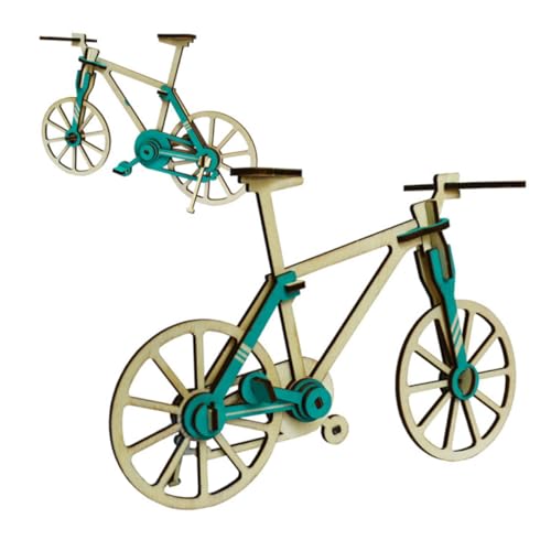 minkissy 3 Stück Teiliges Holzpuzzle für Handgefertigt Geschnitten Kreatives Fahrrad Design Pädagogisches Feinmotorik und Koordination für Jungen Ab Jahren von minkissy