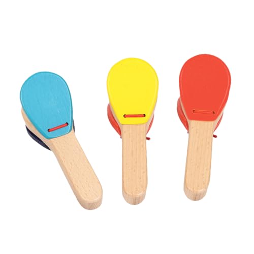 minkissy 3 Stück Teiliges Kastagnetten aus Holz mit Handgriff Pädagogisches Musikinstrument zur Sensorischen für Mädchen und Jungen Ab Vorschulalter Farblich Sortiert Zufällige Farbe minkissy 3 Stück Teiliges Kastagnetten aus Holz mit Handgriff Pädagogisches Musikinstrument zur Sensorischen für Mädchen und Jungen Ab Vorschulalter Farblich Sortiert Zufällige Farbe von minkissy