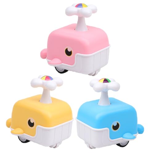 minkissy 3 Stück Teiliges Kinderauto Bunte Druckfahrzeuge ohne Batterie Leichtes Interaktives für Kleinkinder Jungen und Mädchen als Partygeschenk zur Motorischer Fähigkeiten von minkissy