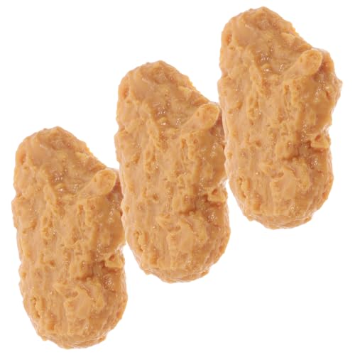 minkissy 3 Stück Teiliges Künstliche Chicken Realistische Lebensmittelmodelle Lebensechte Nachbildung Wiederverwendbar Vielseitig für Küche Restaurant Markt und Dekoration von minkissy