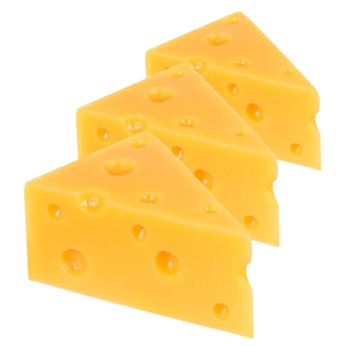 minkissy 3 Stück Teiliges Künstliches Käse Dekorationsset Realistische Dreieckige Käsemodelle aus Lebensnahem Material Vielseitige Food Props für Küchen Bäckerei und Dessertdisplay für minkissy 3 Stück Teiliges Künstliches Käse Dekorationsset Realistische Dreieckige Käsemodelle aus Lebensnahem Material Vielseitige Food Props für Küchen Bäckerei und Dessertdisplay für von minkissy