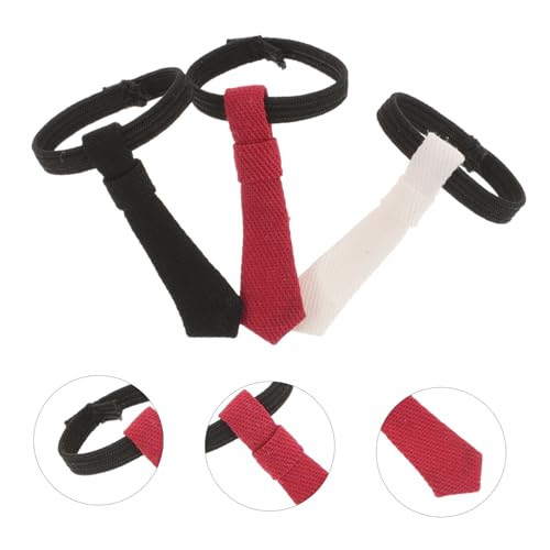 minkissy 3 Stück Teiliges Mini Puppen Krawatten aus Strapazierfähigem Stoff Vorgebunden Passend für Bjd und Spielpuppen Modisches Accessoire für Puppenkleidung Vielseitig Kombinierbar in von minkissy