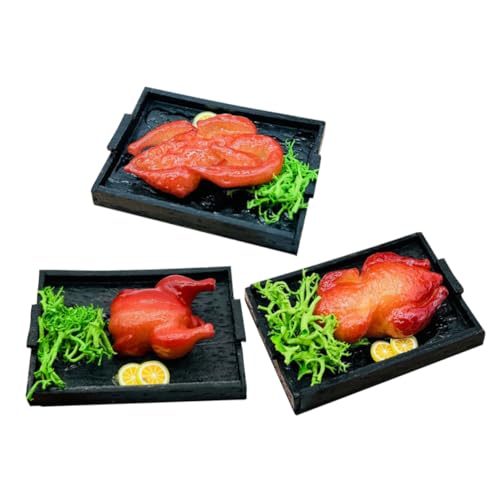 minkissy 3 Stück Teiliges Miniatur Dollhouse Food Set mit Detailgetreuen Langlebigen Kunststoff Rösthuhn Ente und Gans Realistische Miniatur Lebensmittel für Puppenhaus Szenerie und minkissy 3 Stück Teiliges Miniatur Dollhouse Food Set mit Detailgetreuen Langlebigen Kunststoff Rösthuhn Ente und Gans Realistische Miniatur Lebensmittel für Puppenhaus Szenerie und von minkissy