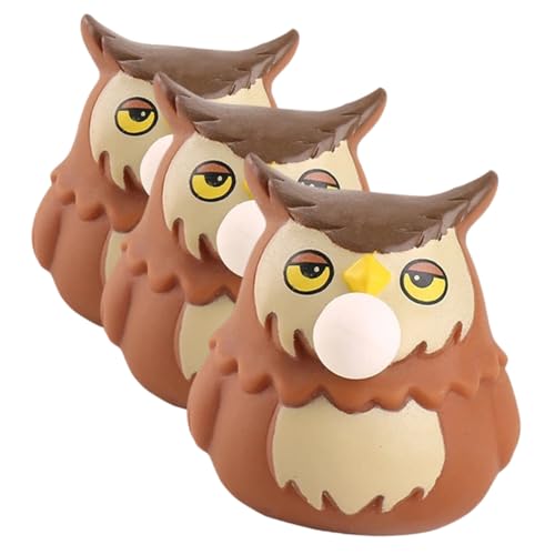 minkissy 3 Stück Teiliges Owl Squeeze Toy Stressabbau aus Weichem Material Kompakt und Lustig für Partygeschenke und Sensorische Entspannung für Erwachsene minkissy 3 Stück Teiliges Owl Squeeze Toy Stressabbau aus Weichem Material Kompakt und Lustig für Partygeschenke und Sensorische Entspannung für Erwachsene von minkissy