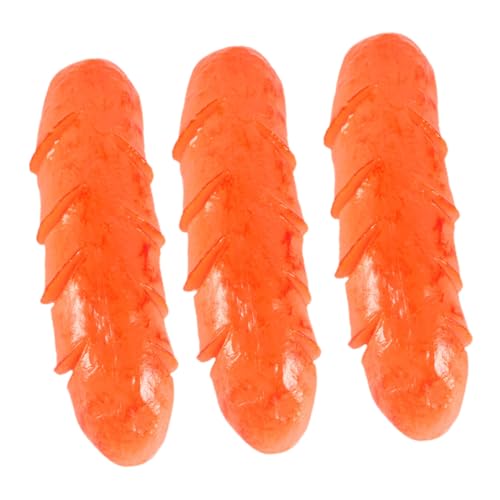 minkissy 3 Stück Teiliges PVC Modell Realistische Gebratene Hot Dog Deko Lebensnah Haltbar für Restaurant Küchen und Fotorequisiten Tischdekoration von minkissy