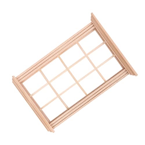 minkissy 3 Stück Teiliges Puppenhaus Fensterrahmen aus Hochwertigem Stabile Miniatur Fensterdeko mit Glatter Oberfläche Realistisches Design als Puppenhaus Zubehör und Mini Haus Verzierung von minkissy