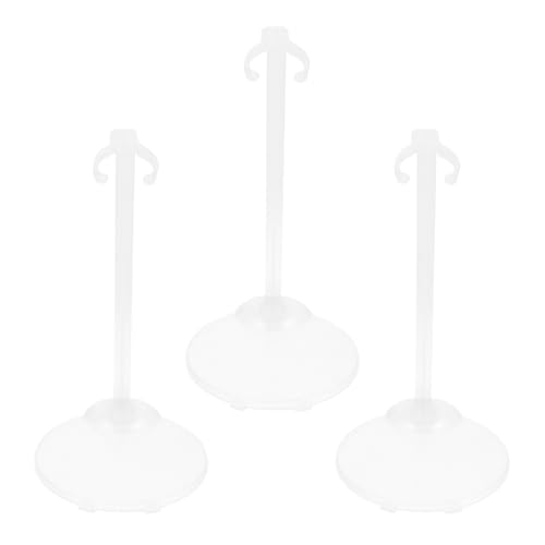 minkissy 3 Stück Teiliges Puppenständer mit Transparentem Taillenclip Stabile Halterung für Figuren und Modelle Praktischer Displayhalter für Sammler und DIY Puppenaufstellung von minkissy
