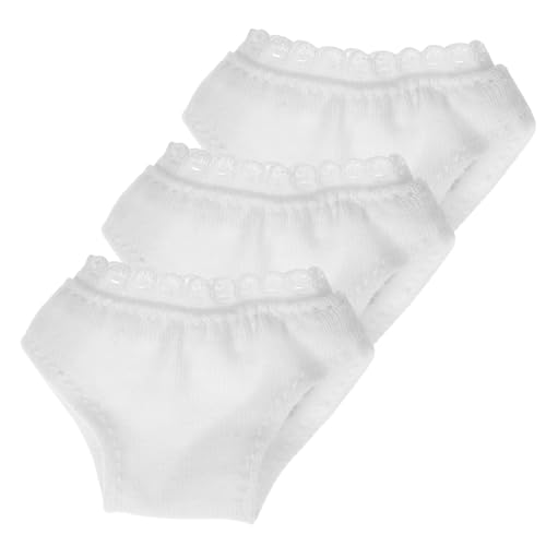 minkissy 3 Stück Teiliges Puppenunterwäsche aus Weiße Mini Puppenunterhosen für und Ähnliche Modelle Bequem Leicht Anzuziehen Puppenzubehör für Spiel und DIY minkissy 3 Stück Teiliges Puppenunterwäsche aus Weiße Mini Puppenunterhosen für und Ähnliche Modelle Bequem Leicht Anzuziehen Puppenzubehör für Spiel und DIY von minkissy