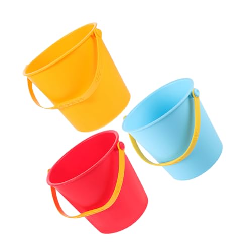 minkissy 3 Stück Teiliges Sandspielzeug aus Robustem PP Rutschfester Eimer für Strand und Outdoor Multifunktionale Sommerspieleimer Rot Gelb und Blau für Familie minkissy 3 Stück Teiliges Sandspielzeug aus Robustem PP Rutschfester Eimer für Strand und Outdoor Multifunktionale Sommerspieleimer Rot Gelb und Blau für Familie von minkissy