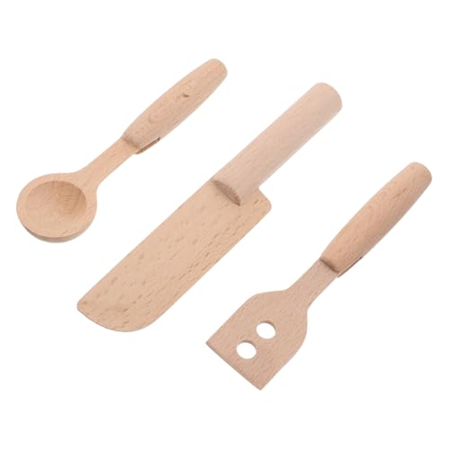 minkissy 3 Stück Teiliges Spielküchen Set Holz Kochutensilien Set mit Realistischen Schneidewerkzeugen für Kleinkinder zum Schneiden von Obst Gemüse Salat und Backen minkissy 3 Stück Teiliges Spielküchen Set Holz Kochutensilien Set mit Realistischen Schneidewerkzeugen für Kleinkinder zum Schneiden von Obst Gemüse Salat und Backen von minkissy