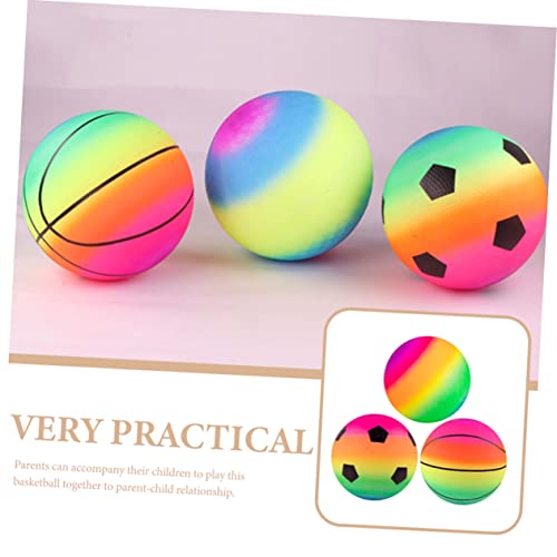 minkissy 3 Stück Teiliges Spielplatz Bälle Sprungball Basketballspielzeug aus Langlebigem Material für Drinnen und Draußen Verbessert Fingerfertigkeit und Fördert Gesunde Bewegung von minkissy