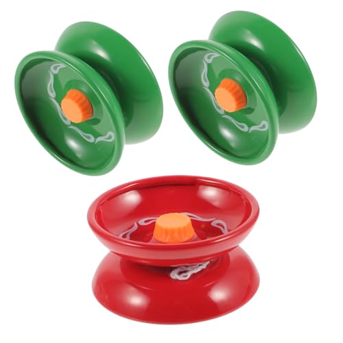minkissy 3 Stück Teiliges Yo Yo aus Langlebigem Legierungs Material für Unresponsive Profi Hand Auge Koordination und Geschicklichkeit Geeignet für Anfänger und Zufällige Farbe von minkissy