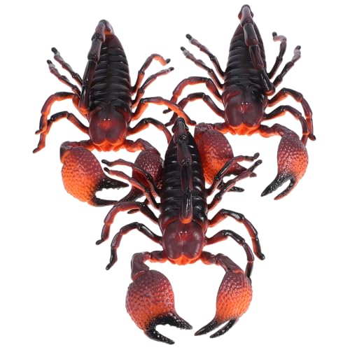 minkissy 3 Stücke Teiliges Modellspielzeug Realistische Farbenfrohe Wildtier Figuren für Pädagogisch Naturgetreu für Garten und Lernspielzeug von minkissy