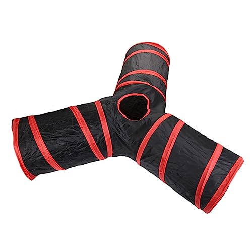 minkissy 3 pet tunnel tiny dog toys puppy dog toys small dog toys cat play tunnel kitten tunnel tube cat y shape tunnel Pet Plaything Pet Tube Toy Pet Interactive Toy small pet polyester von minkissy
