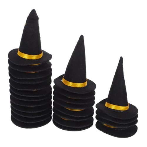 minkissy 30 Stück Halloween Filz Hüte als Flaschen Toppers Dekorationen für Partys Weinflaschen und DIY Projekte minkissy 30 Stück Halloween Filz Hüte als Flaschen Toppers Dekorationen für Partys Weinflaschen und DIY Projekte von minkissy