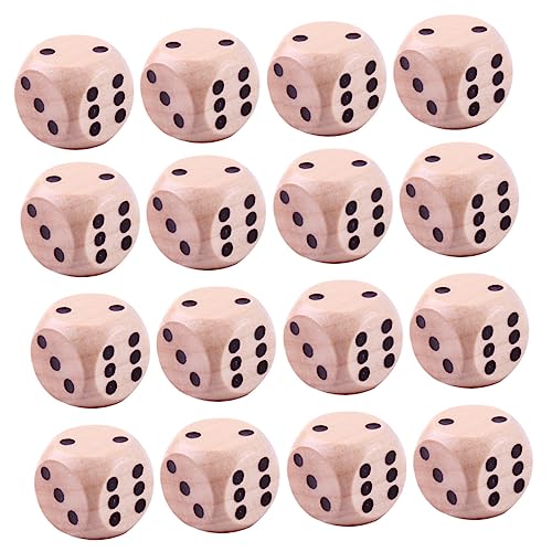 minkissy 30 Stück Holzwürfel Spielwürfel mit Runden Ecken Witzige Punktwürfel für Brettspiele für Partys und Familienspiele Naturfarben minkissy 30 Stück Holzwürfel Spielwürfel mit Runden Ecken Witzige Punktwürfel für Brettspiele für Partys und Familienspiele Naturfarben von minkissy