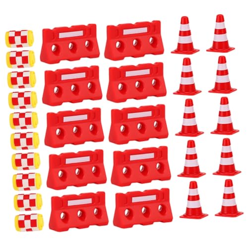 minkissy 30 Stück Mini Verkehrskegel Spielset Teile Rote Rote Absperrungen Gelbe Sicherheitsbehälter für Verkehrserziehung und Interaktives minkissy 30 Stück Mini Verkehrskegel Spielset Teile Rote Rote Absperrungen Gelbe Sicherheitsbehälter für Verkehrserziehung und Interaktives von minkissy