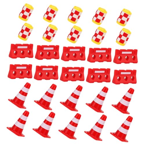 minkissy 30 Stück Mini Verkehrszeichen Spielset Teiliges mit Roten Kegeln Wasserbarrieren und Gelben Absperrungen für Verkehrserziehung und Simulation von Straßenszenarien minkissy 30 Stück Mini Verkehrszeichen Spielset Teiliges mit Roten Kegeln Wasserbarrieren und Gelben Absperrungen für Verkehrserziehung und Simulation von Straßenszenarien von minkissy
