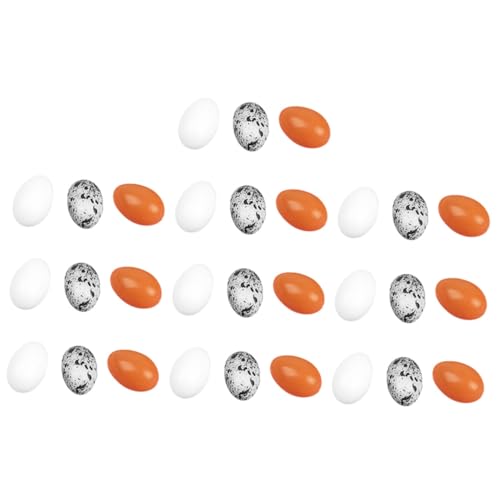 minkissy 30 Stück Miniatur Eier aus Realistische Deko Eier für Bastelprojekte und Miniaturgärten Bunte für Kreative Dekorationen minkissy 30 Stück Miniatur Eier aus Realistische Deko Eier für Bastelprojekte und Miniaturgärten Bunte für Kreative Dekorationen von minkissy