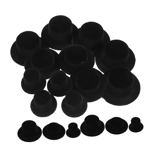 minkissy 30 Stück Teiliges Mini Top Hat Kleine Pflanzliche Hüte in DREI Leichte DIY Weihnachtsdekoration für Puppen Schneemänner und Bastelprojekte von minkissy