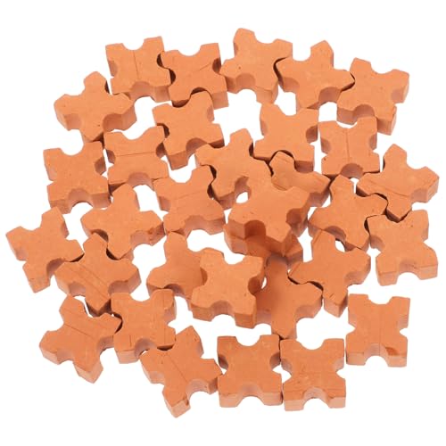 minkissy 30 Stück Teiliges Miniatur Ziegelstein Realistische Fake Mauern für DIY Puppenhaus Flexible Fördert Feinmotorik für Modellbau und Kreative Bastelprojekte von minkissy