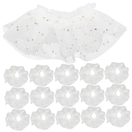 minkissy 30 Stück Teiliges Puppen Tutu Röckchen Weiche Langlebige Puppenkleidung für Dekoration und DIY Modisches Tüllrock Kostüm für Mädchenpuppen Einfach Anzuziehen und Bezaubernd von minkissy