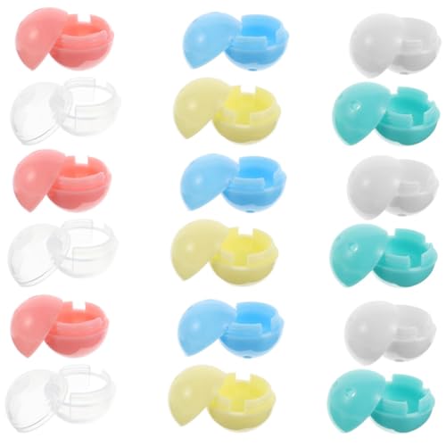 minkissy 30 Stück Teiliges Runde Klare Mini-vending-maschinen-kapseln Leere Bunte Kunststoffkugeln für DIY Bastelprojekte Sammelobjekte Partygeschenke Nachfüllung für Greifautomaten minkissy 30 Stück Teiliges Runde Klare Mini-vending-maschinen-kapseln Leere Bunte Kunststoffkugeln für DIY Bastelprojekte Sammelobjekte Partygeschenke Nachfüllung für Greifautomaten von minkissy