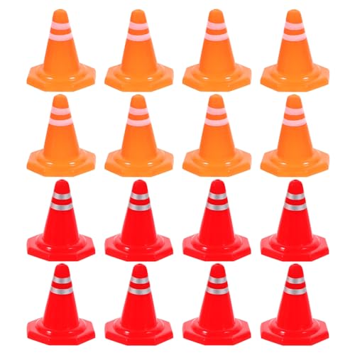 minkissy 30Stücke Teiliges Verkehrskegel aus Pädagogisches Lernspielzeug für Verkehrsschildern Symbolerkennung und Kreativen Verkehrsszenarien von minkissy