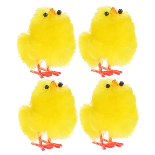 minkissy 36 Stück Teiliges Plüschküken Osterdekoration Kleine Weiche Stoffküken für Osterparty Vielseitige Deko und Geschenkideen Langlebige und Kunststoffmaterialien Niedliche von minkissy